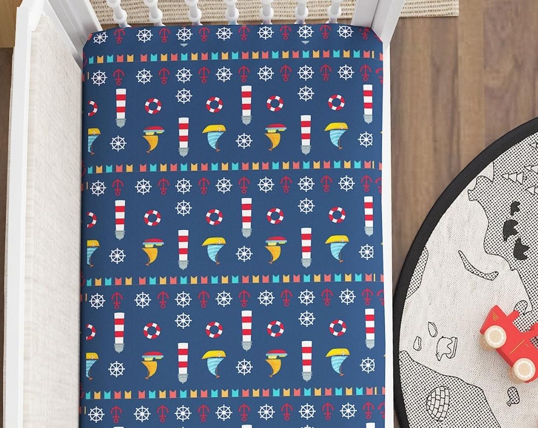 Cotton Fitted Cot Bedsheet Honey Bee Design