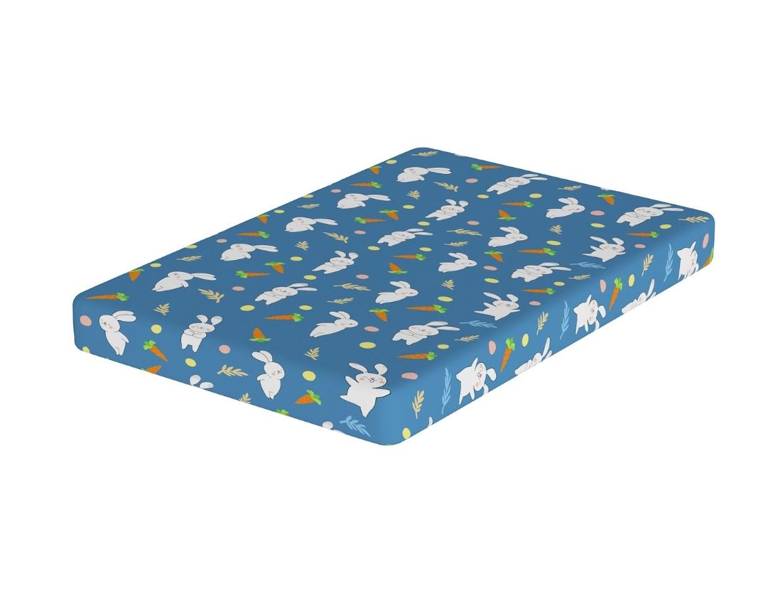 Cotton Fitted Cot Bedsheet Peek a Boo Design