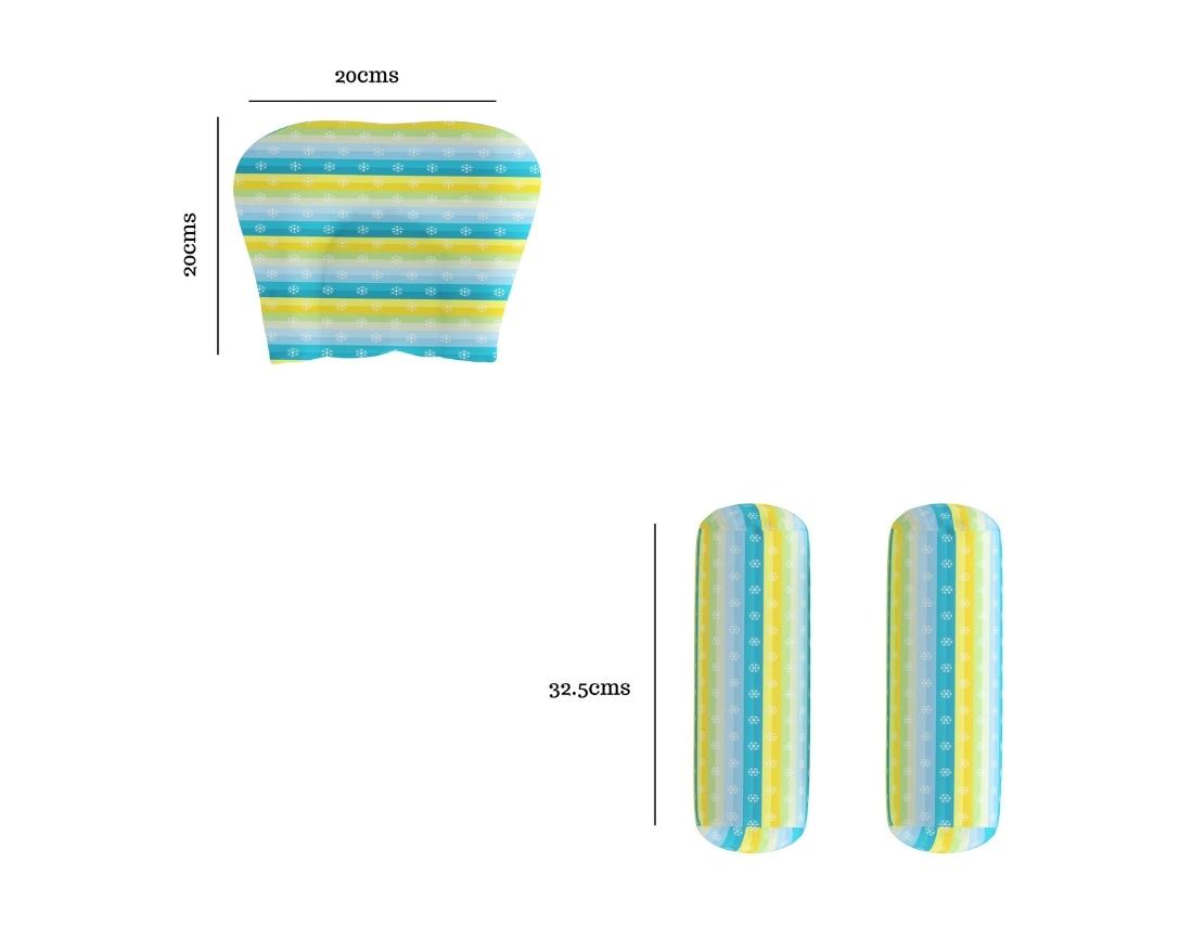Newborn Cotton 6pc Cot Bedding Set Penguin Theme-Green & Blue