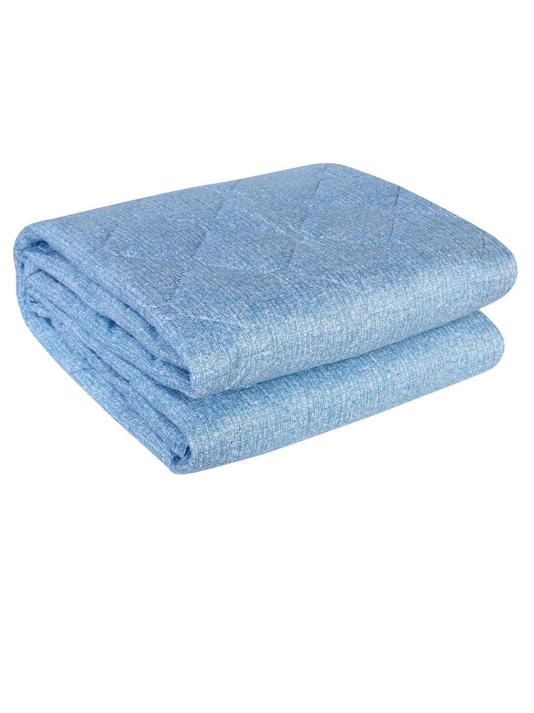 Floral Print Double Bed Light Weight Comforter-Blue and Multicolor