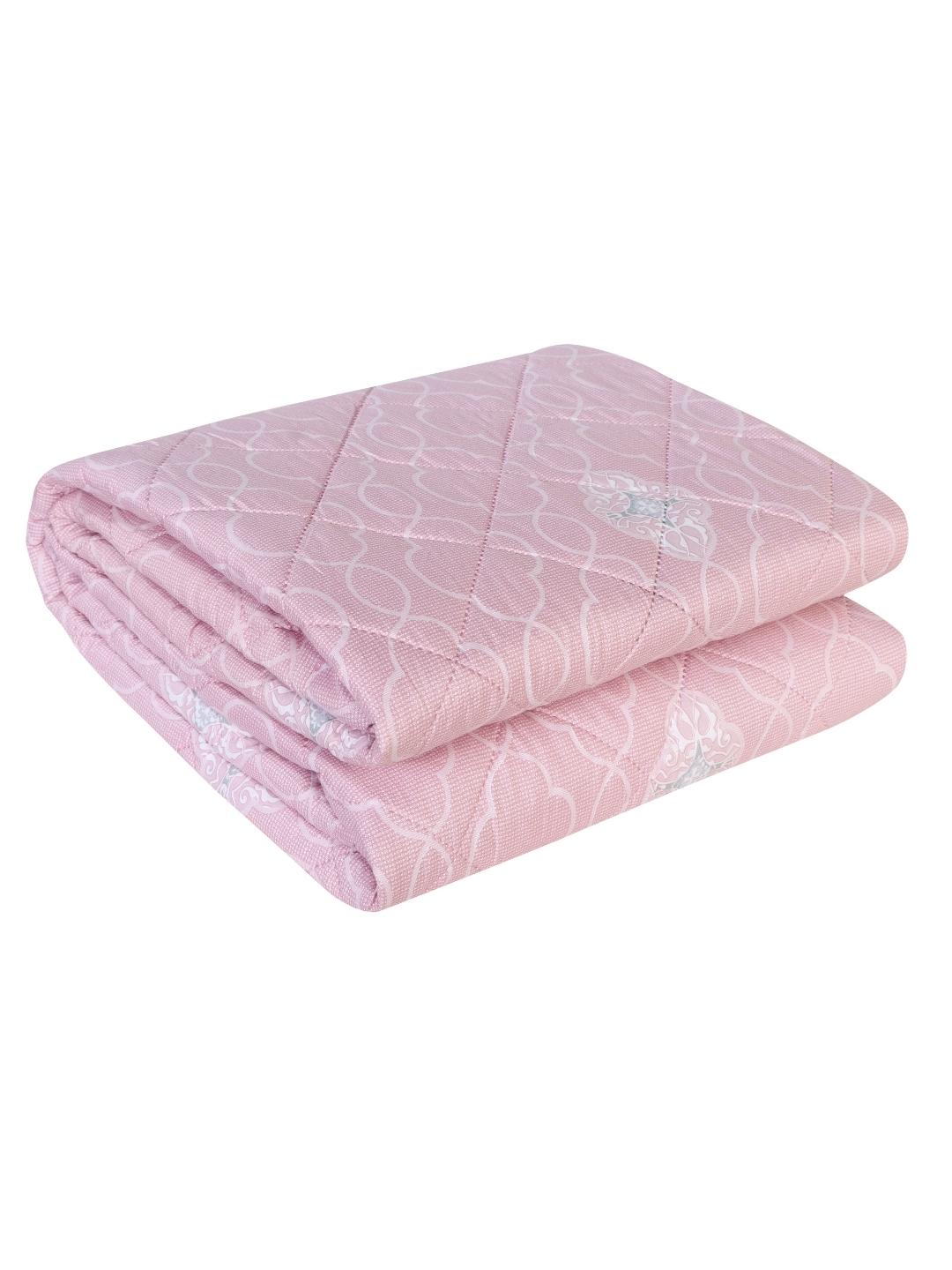 Floral Print Set of 2 Single Bed Light Weight Comforter- Soft Pink