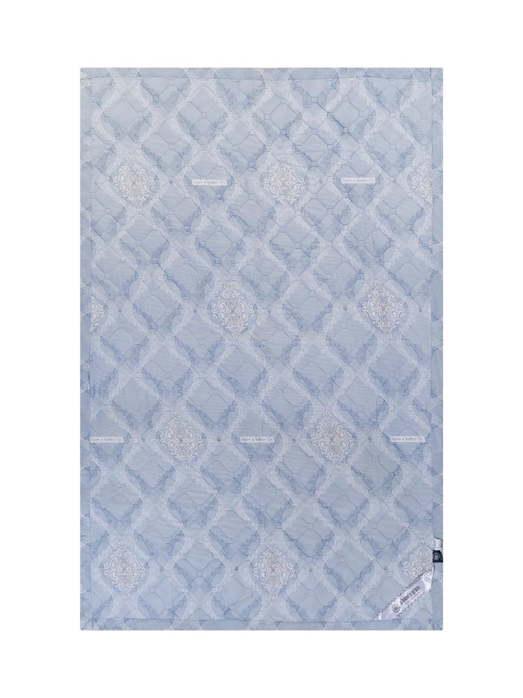 Floral Print Set of 2 Single Bed Light Weight Comforter- Soft Blue