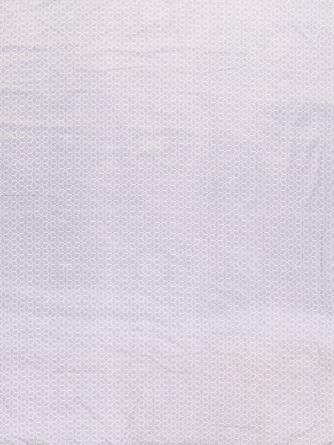 Lavender & White Ethnic Motifs Microfiber Summer 120 GSM Double Bed Dohar