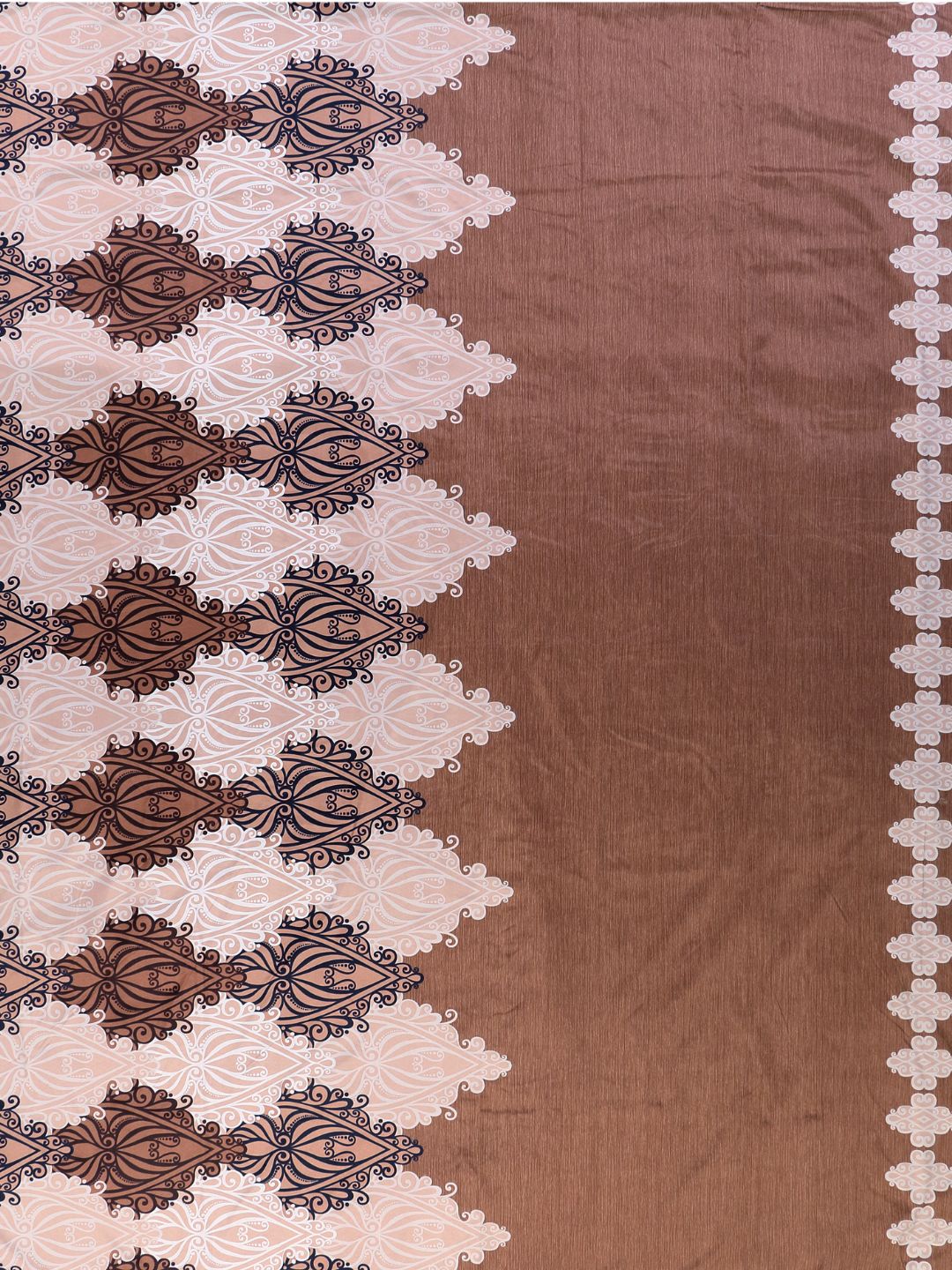 Brown & Pink Ethnic Motifs Microfiber Summer 120 GSM Double Bed Dohar