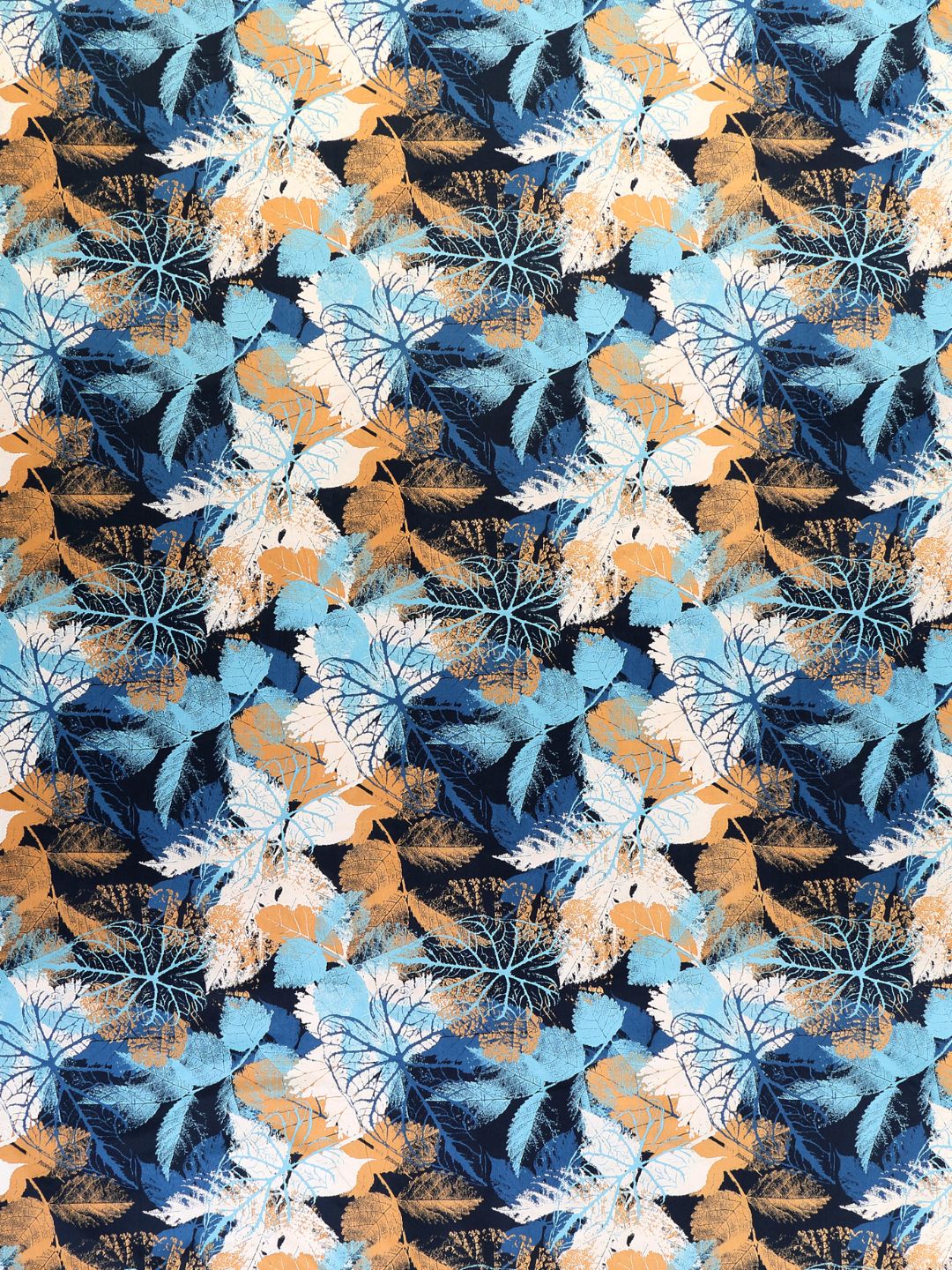 Blue & Beige Floral 120 GSM Microfiber Double Bed Dohar