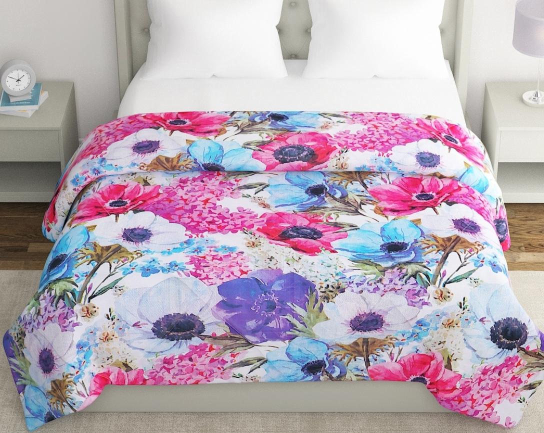 Multicolor Floral Double Bed Comforter