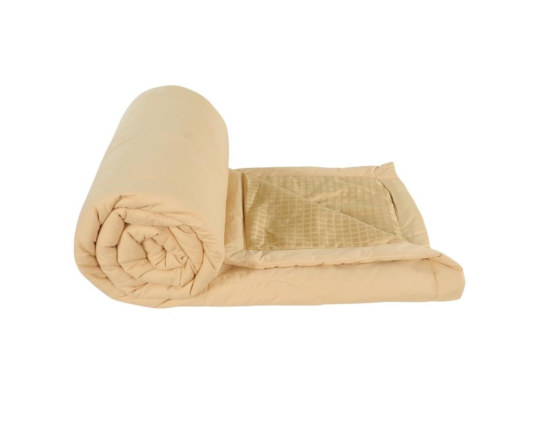 Classic Check Double Bed Comforter-Beige
