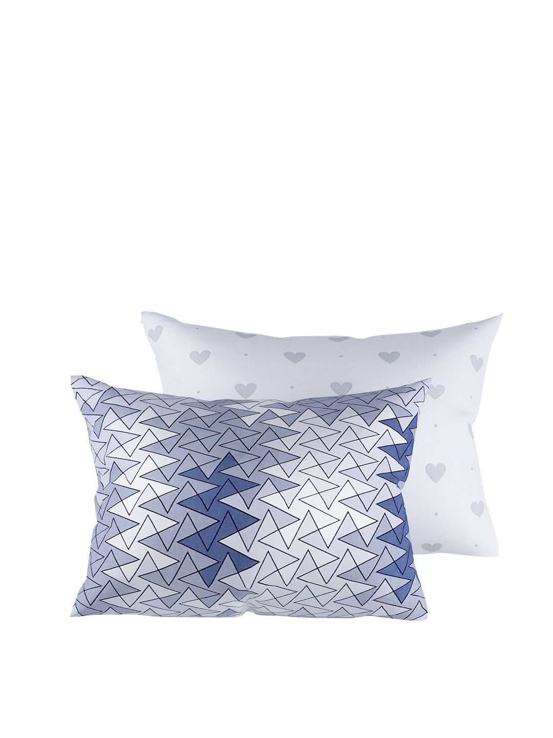 Grey 4-Pcs Printed Double Queen Bedding Set