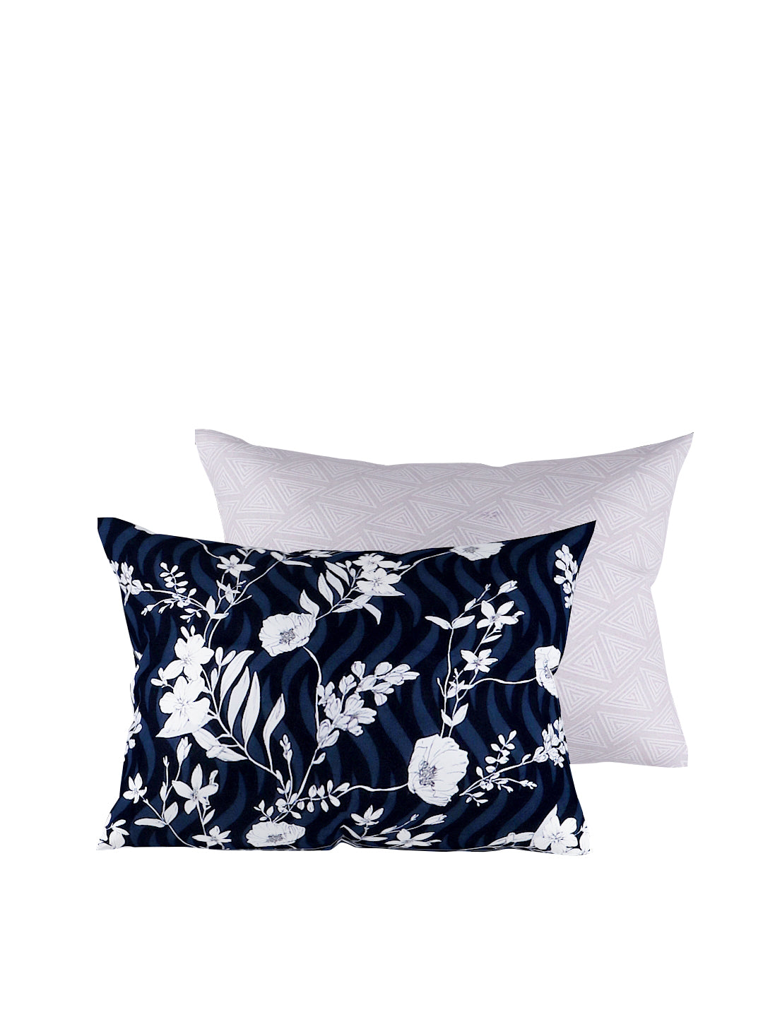 Black & White 4 Pcs Printed Double Queen Bedding Set