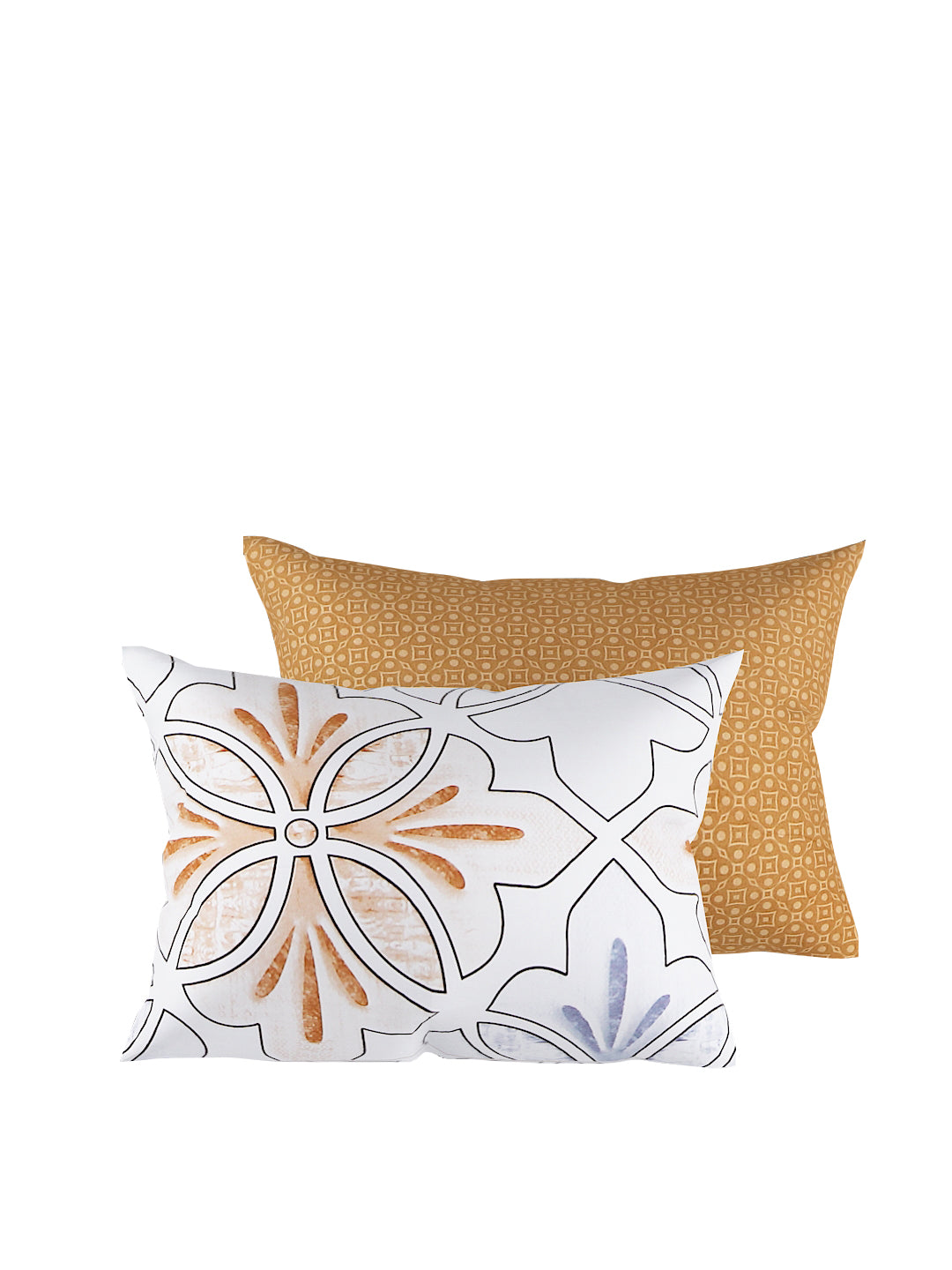 Tan Printed Double Queen Bedding Set