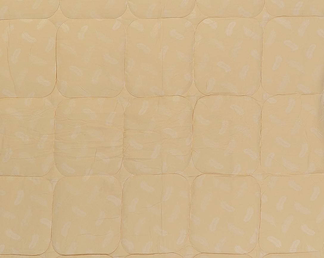 Feather Imprint Single Bed Cozy Quilt-Beige