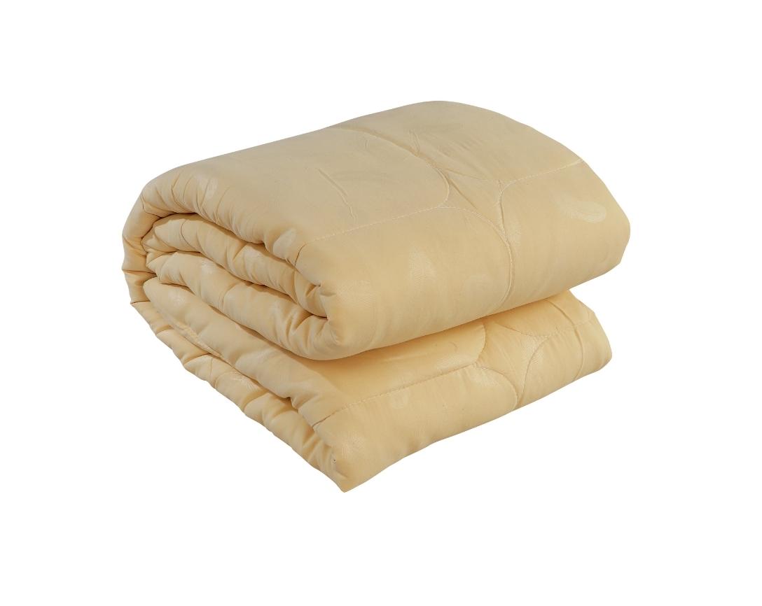 Feather Imprint Single Bed Cozy Quilt-Beige