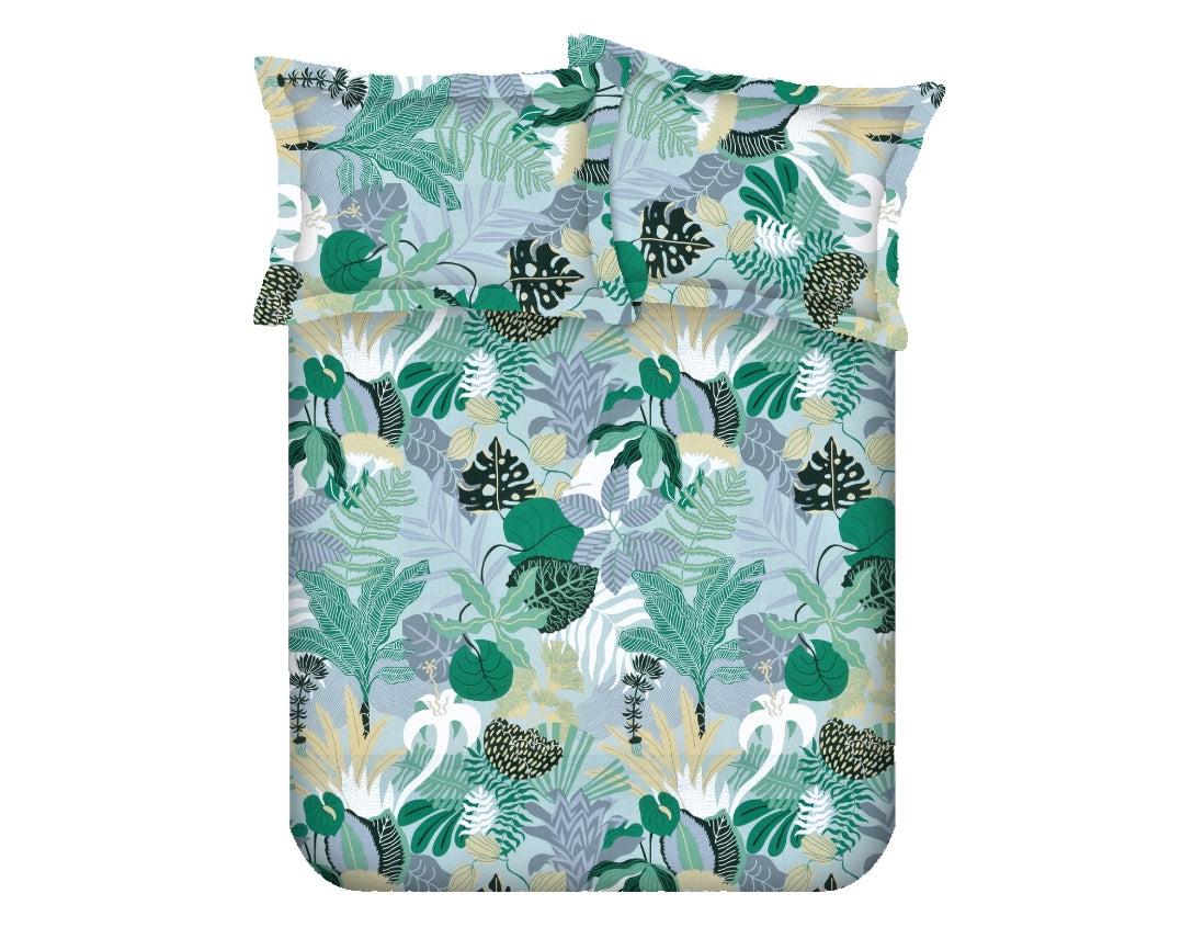 Tropical Print Single Bed Cotton Kids Bedsheet