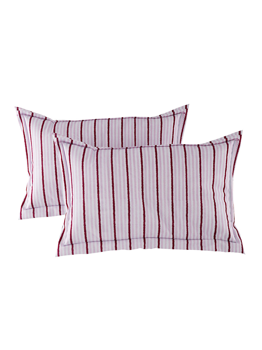 144 TC Cotton Double Bed Bedsheet With 2 Pillow Covers-Pink