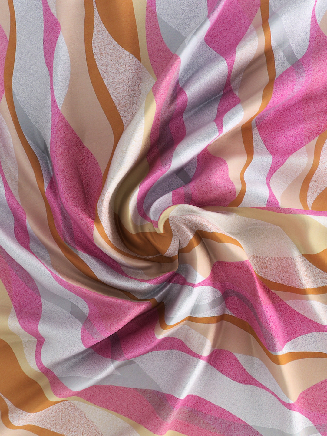 144 TC Cotton Double Bed Bedsheet With 2 Pillow Covers-Multicolor Pink