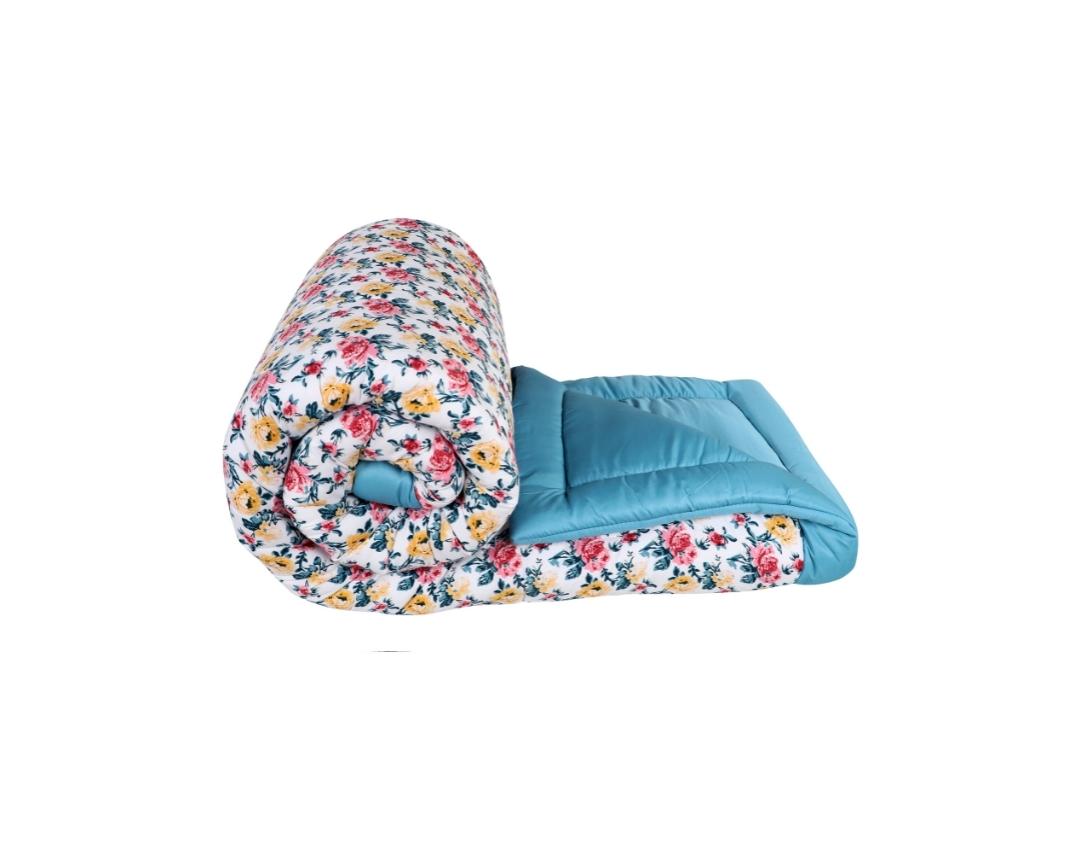 Floral Design Double Bed AC Comforter-Multicolor