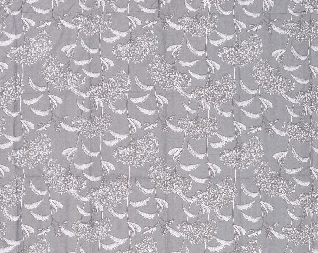 Grey and White Floral Double Bed Cozy Winter Quilt