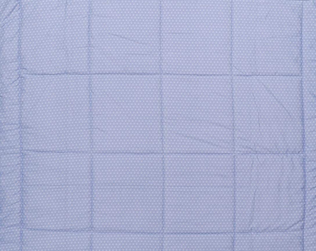 Sky blue and White Floral Double Bed Cozy Winter Quilt
