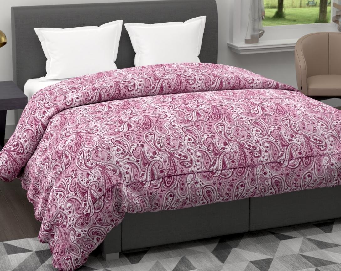 Purple Paisley Double Bed Cozy Winter Quilt