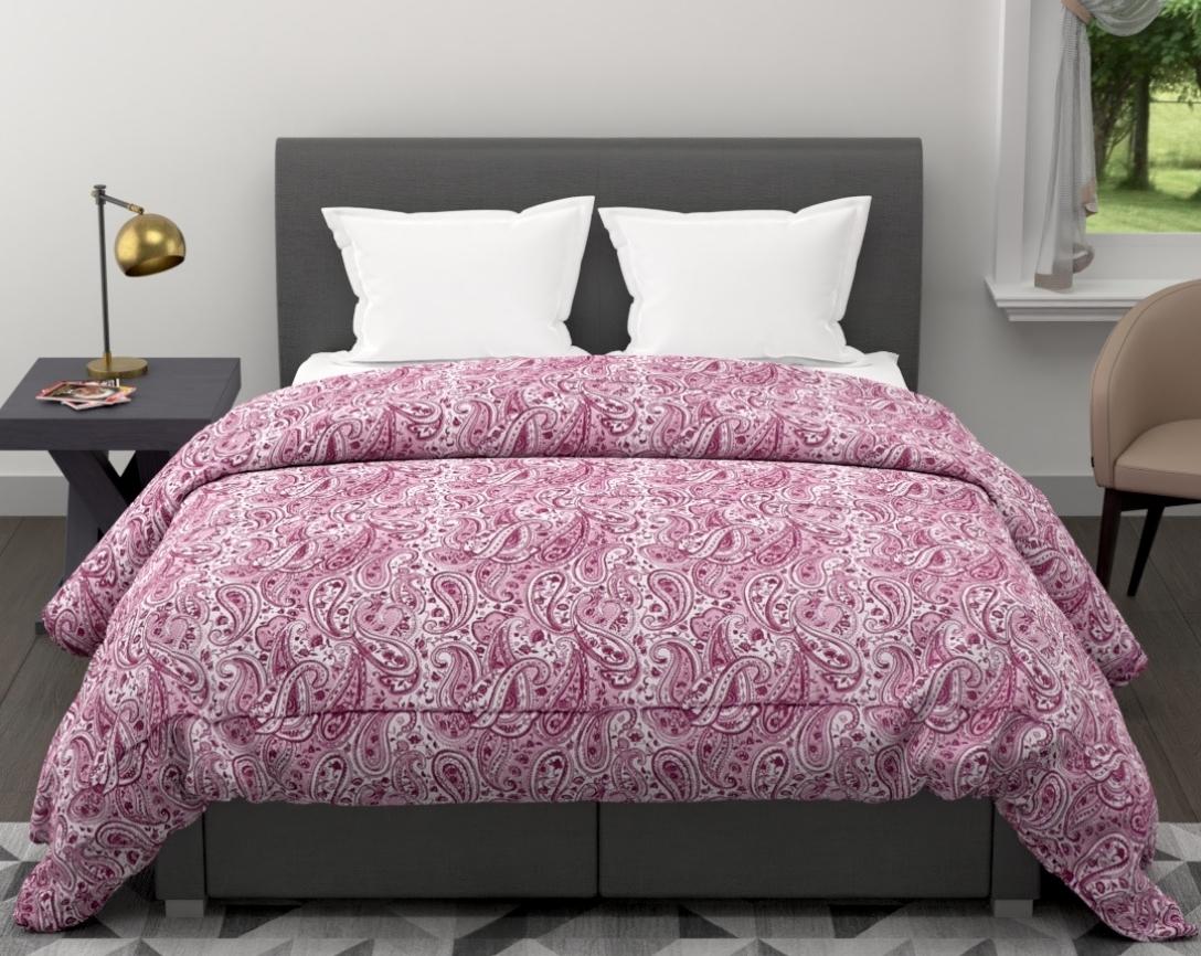Purple Paisley Double Bed Cozy Winter Quilt