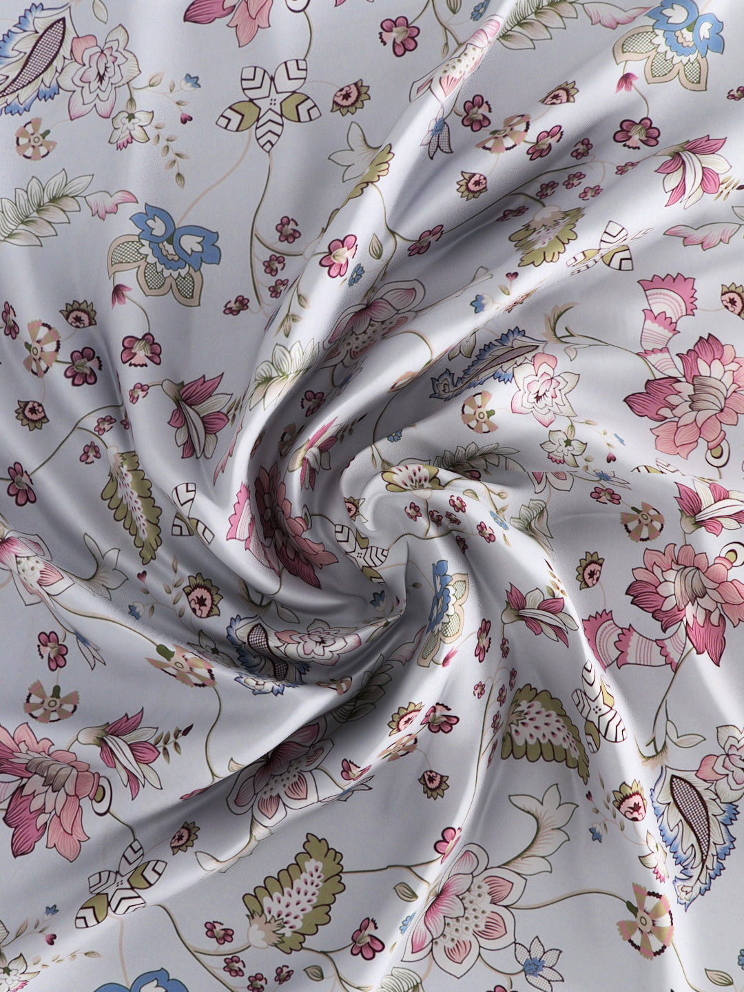180 TC Double Bed Cotton Bedsheet with 2 Pillow Covers-Multicolor