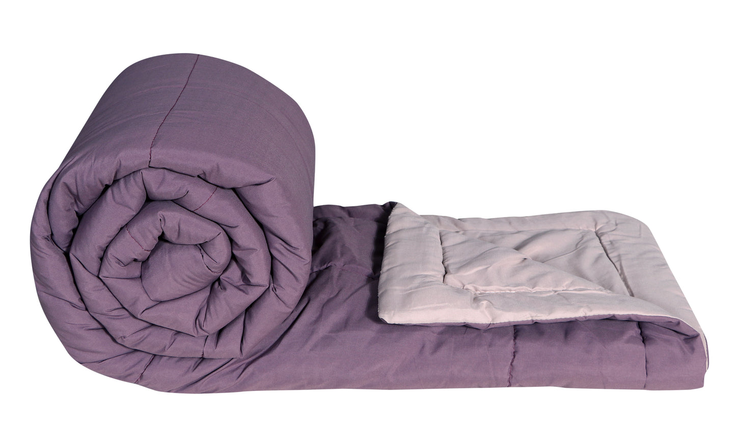 A HOME GRACE Reversible Comforter | Ultra Soft & Lightweight AC Comforter for All Seasons | Quilted Blanket with Box Stitching | Durable, Hand & Machine Washable | Merlot-Vintage Pink