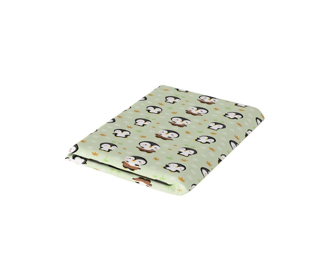 Cotton Fitted Cot Bedsheet Penguin Design