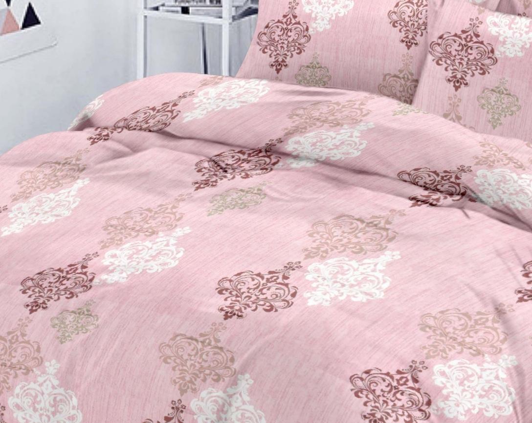 Premium Cotton King Size Double Bed Bedsheet With 2 Pillow Covers- Pink