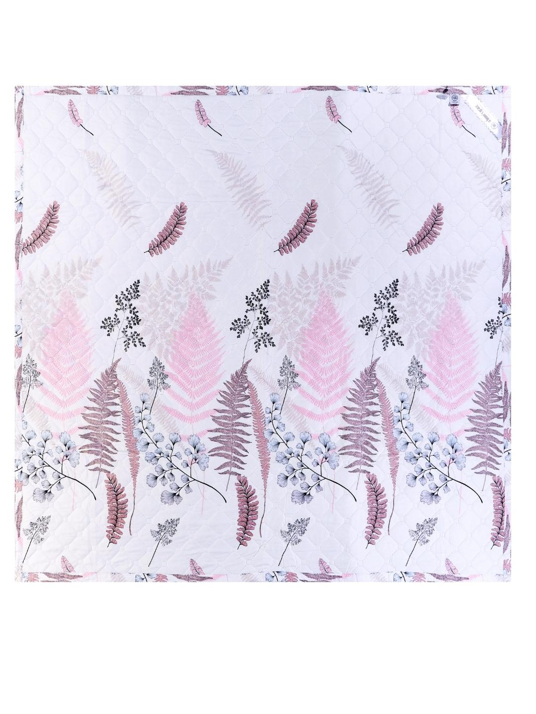 Floral Print Double Bed Light Weight Comforter-Subtle Pink