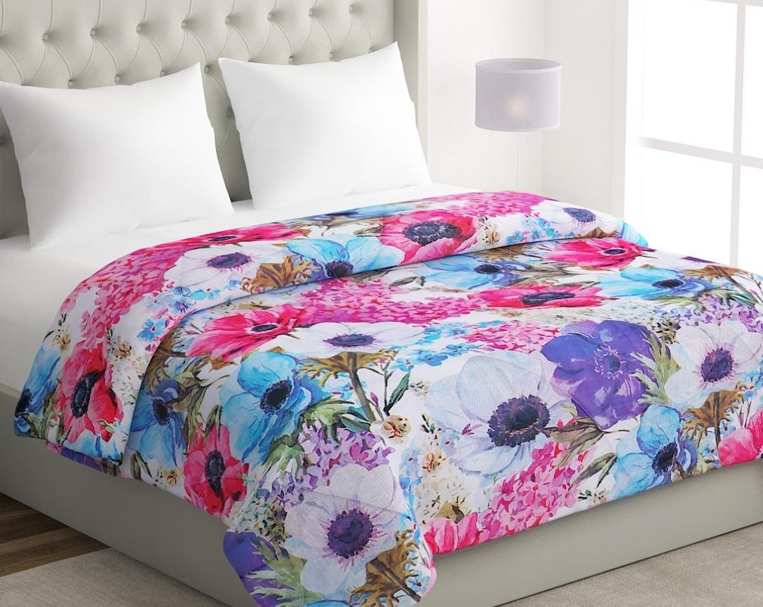 Multicolor Floral Double Bed Comforter