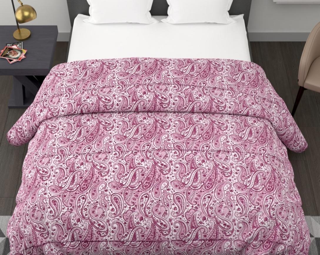 Purple Paisley Double Bed Cozy Winter Quilt